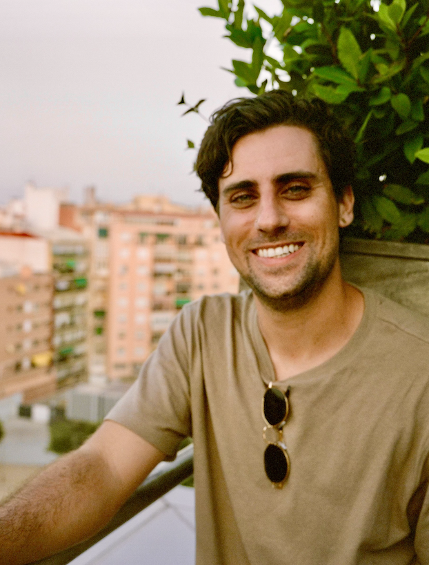 Daniel Nullmeyer, on a rooftop in evening light